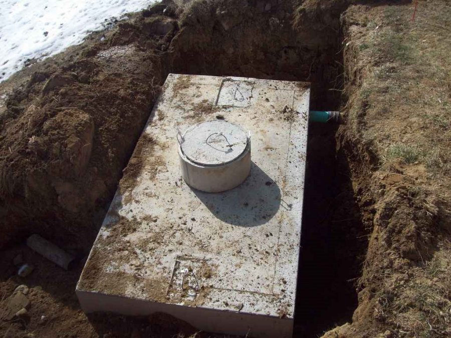Concrete Septic Tank Installed by Arkie Rogers Septic Service
